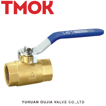 brass color long handle full open brass ball valve